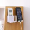 Wall-Mounted Mobile Phone Charging Stand with Hook